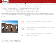 Tablet Screenshot of chinahighlights.com